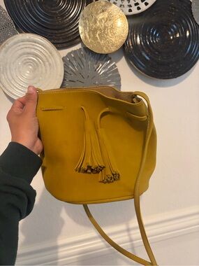 Small Leather Bucket Bag from Italy